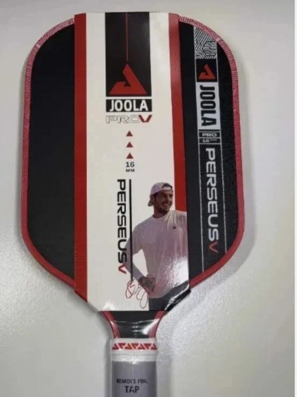 JOOLA Ben Johns Perseus Pro V 16mm Pickleball Paddle Blaze Red New Sealed